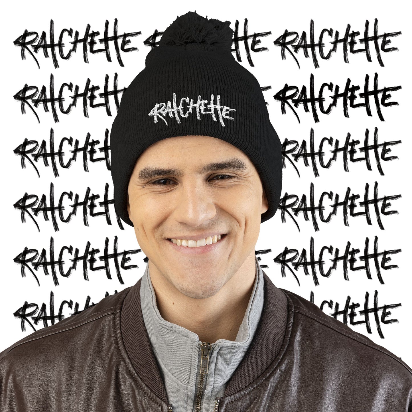 Ratchette Pom-Pom Knit Cap