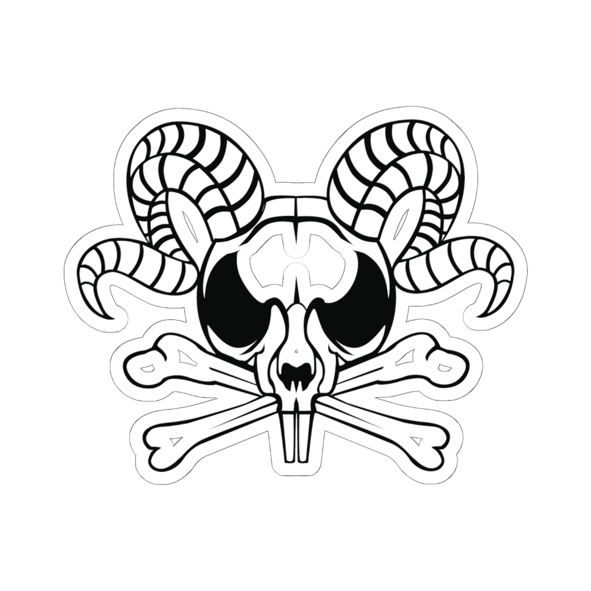 Descent to Darkness Skull- Kiss-Cut Stickers