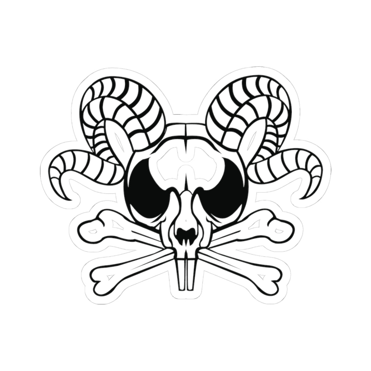 Descent to Darkness Skull- Kiss-Cut Stickers
