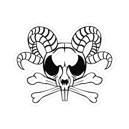 Descent to Darkness Skull- Kiss-Cut Stickers
