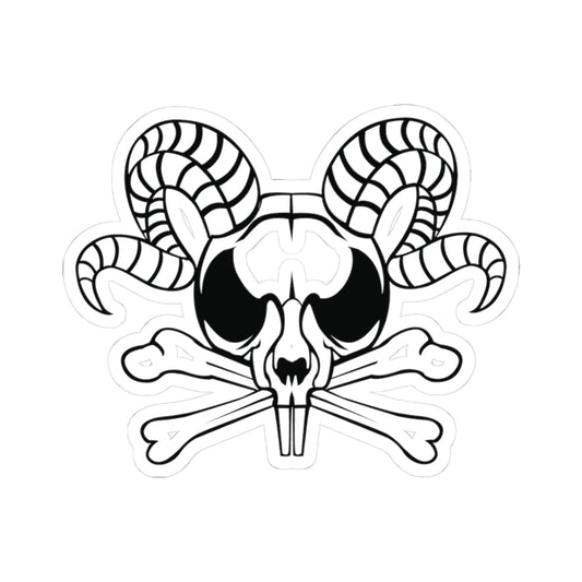 Descent to Darkness Skull- Kiss-Cut Stickers