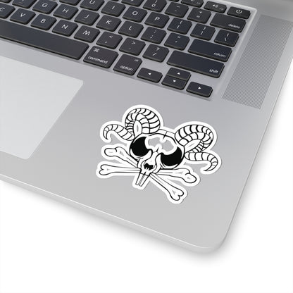 Descent to Darkness Skull- Kiss-Cut Stickers