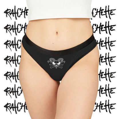 Ratchette Skull Club - Edgy Women's Thongs with Design - Stylish & Comfortable Lingerie