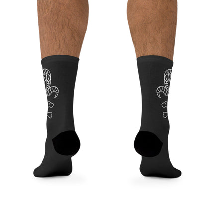 Descent to Darkness -  Recycled Poly Socks