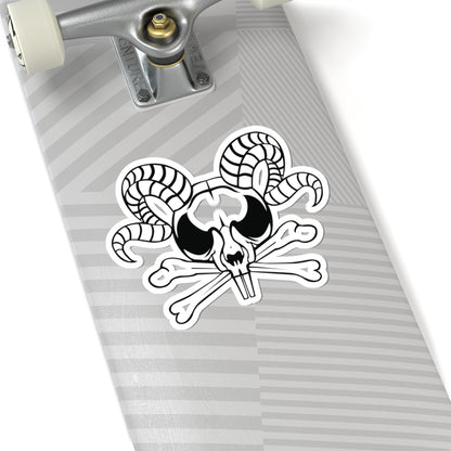 Descent to Darkness Skull- Kiss-Cut Stickers
