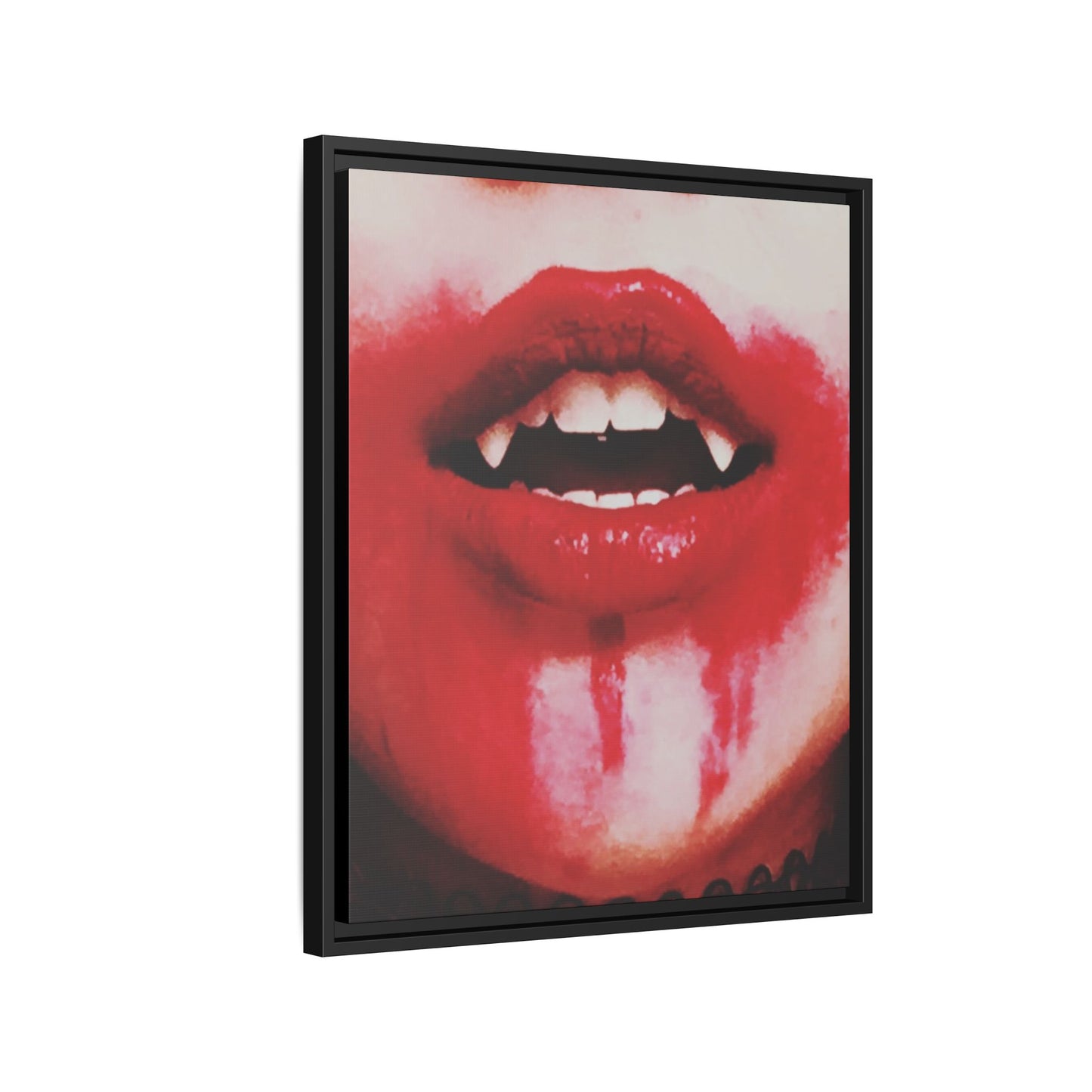 Vamp Lips Canvas Art Print