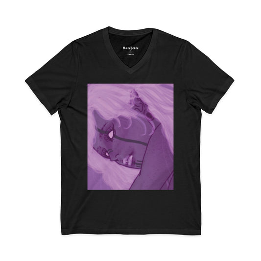 Unisex Jersey Short Sleeve V-Neck Tee