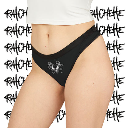 Ratchette Skull Club - Edgy Women's Thongs with Design - Stylish & Comfortable Lingerie