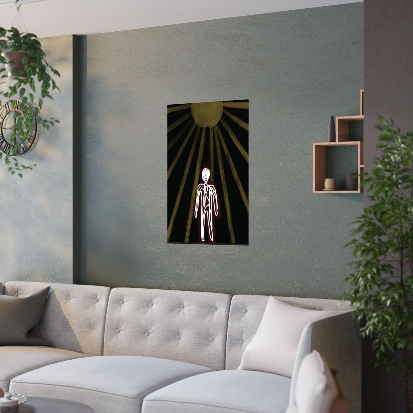 Satin Poster - Am I Human - 210gsm Artwork