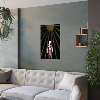 Satin Poster - Am I Human - 210gsm Artwork